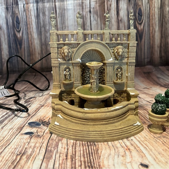 Dept 56 #52705 Village Camden Park Fountain Working Water Fountain with box - Picture 2 of 9